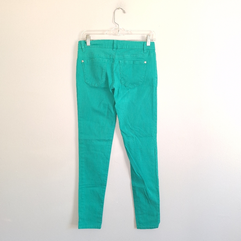 C Pink Green Low Rise Skinny Jeans - Picture 2 of 3